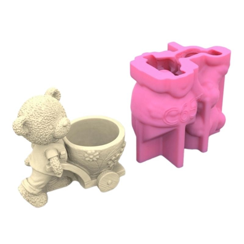 91AC Cartoon Bear Flower Pots  - Potsticker Mold ulasan dan harga