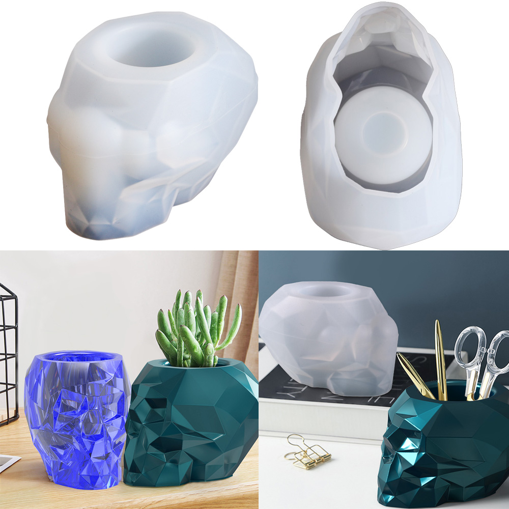 Skull Shape Mold Pen Holder Si - Potsticker Mold ulasan dan harga