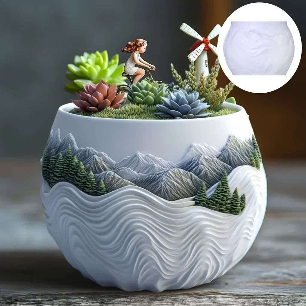 Mountain relief succulent plan - Potsticker Mold ulasan dan harga