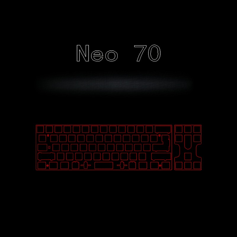 Neo70 Keyboard Positioning Pla - Crepe Pan Carbon ulasan dan harga